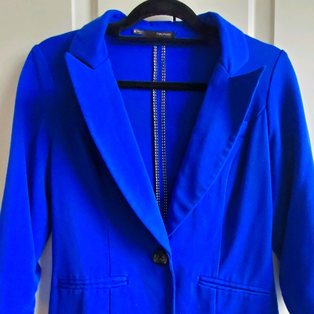 Royal Blue 1 button Blazer